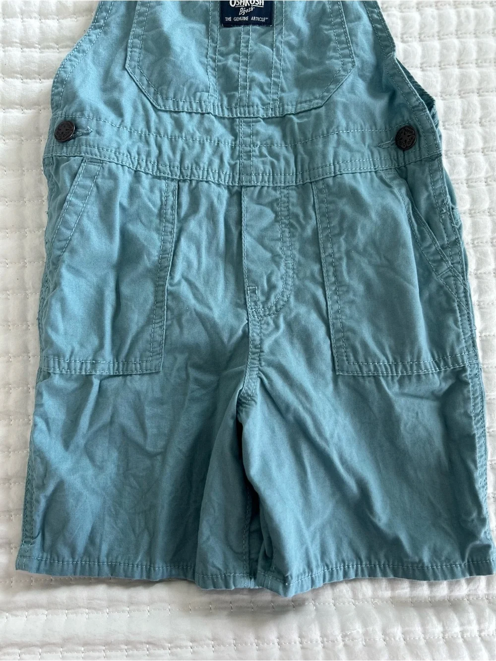 Oshkosh blue overalls with adjustable straps